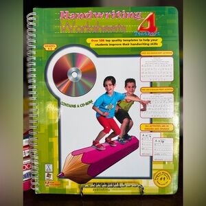 Kids Handwriting Worksheets Book. ✨CD included✨ (2003)
